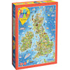 Great Britain & Ireland Jigmap 250 XL piece puzzle by Phil Dobson, by gibsons games