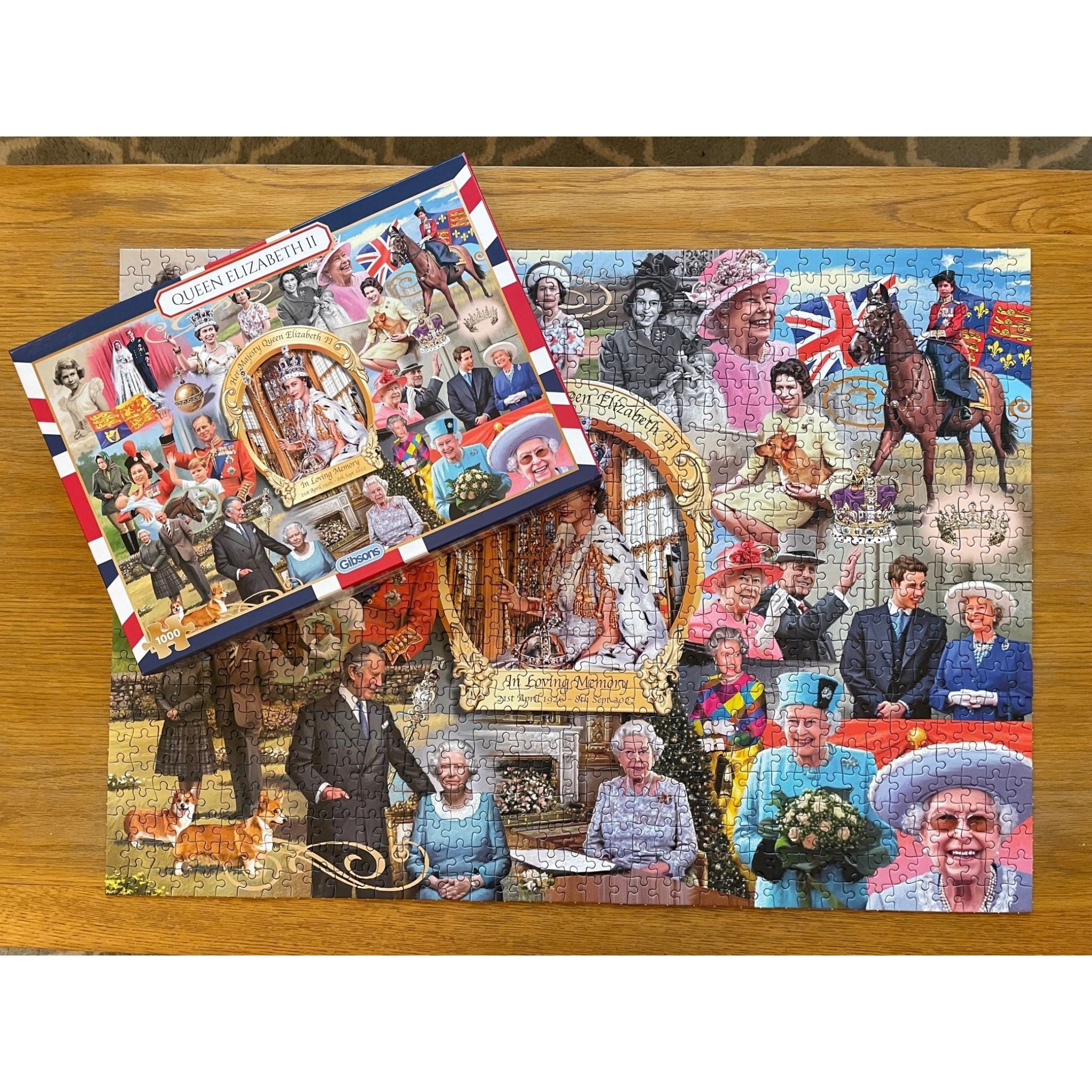 Queen Elizabeth II 1000 piece jigsaw puzzle by gibsons games