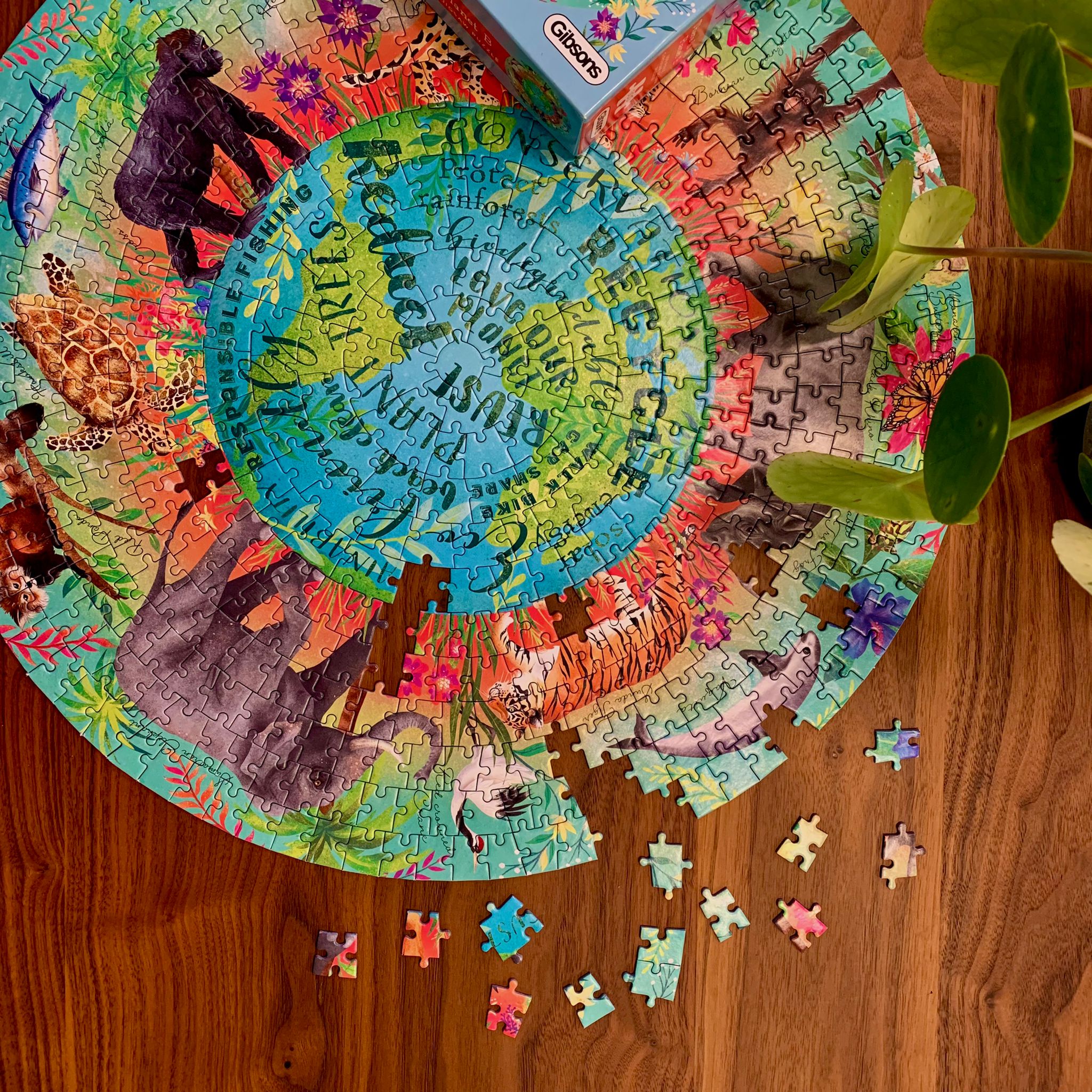 G3704 There is No Planet B circular jigsaw puzzle by gibsons games