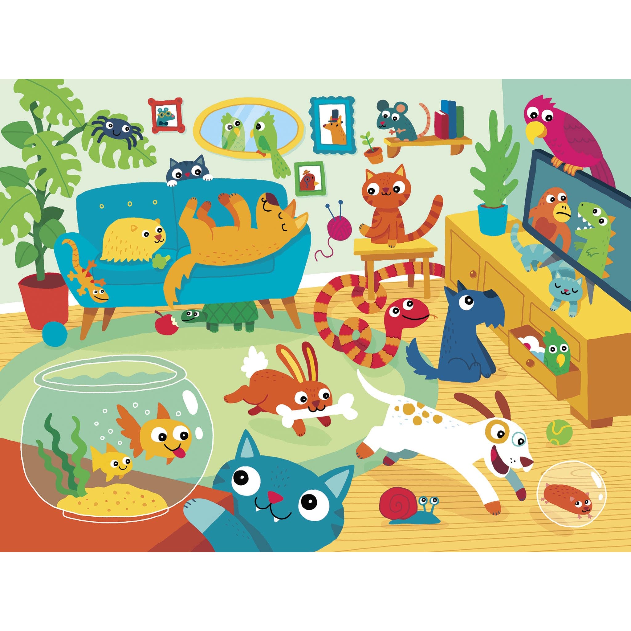 Animal Party 24 piece children's jigsaw puzzle from Gibsons