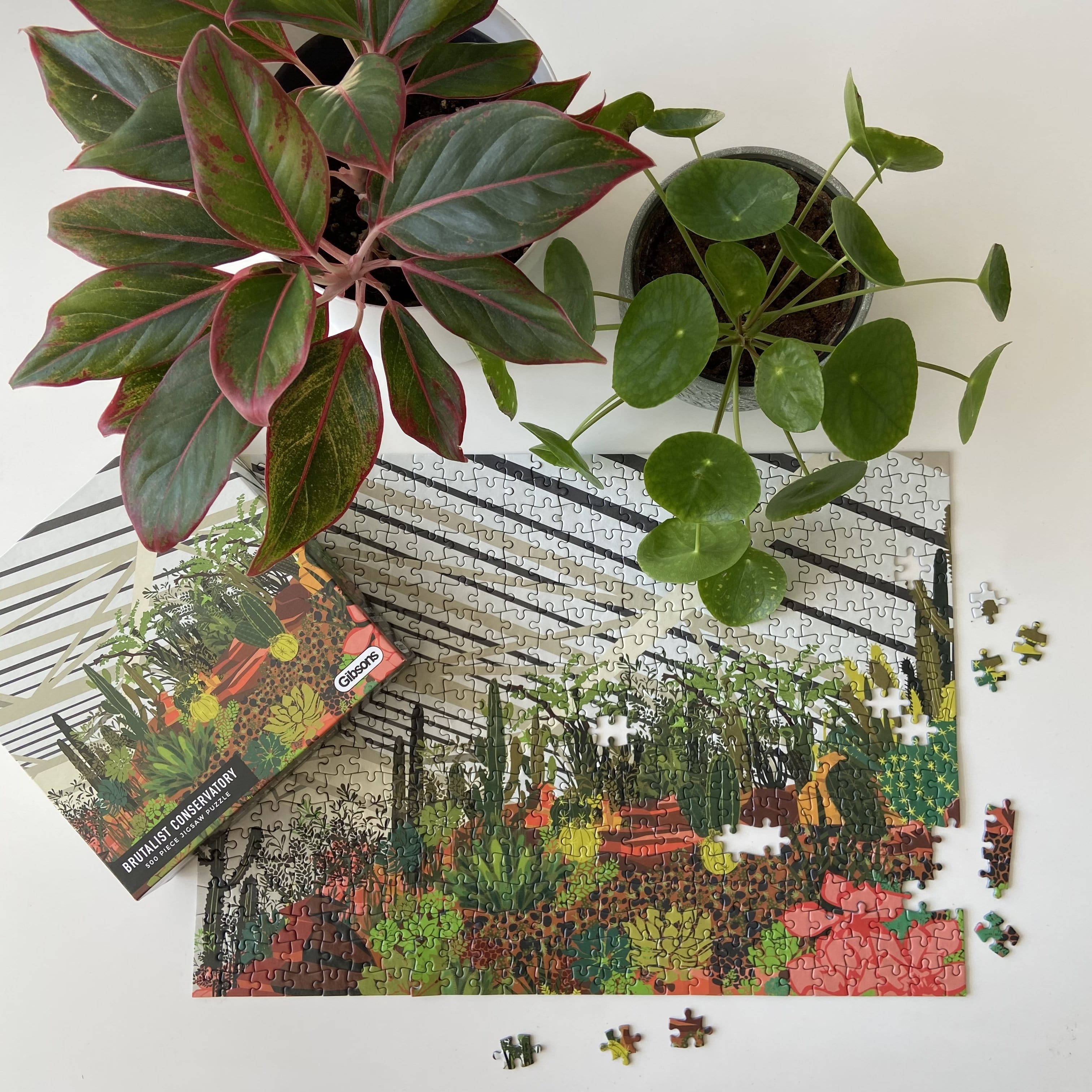 Brutalist Conservatory 500 Piece Jigsaw Puzzle for Adults from Gibsons  | Sustainably made using 100% Recycled Board 