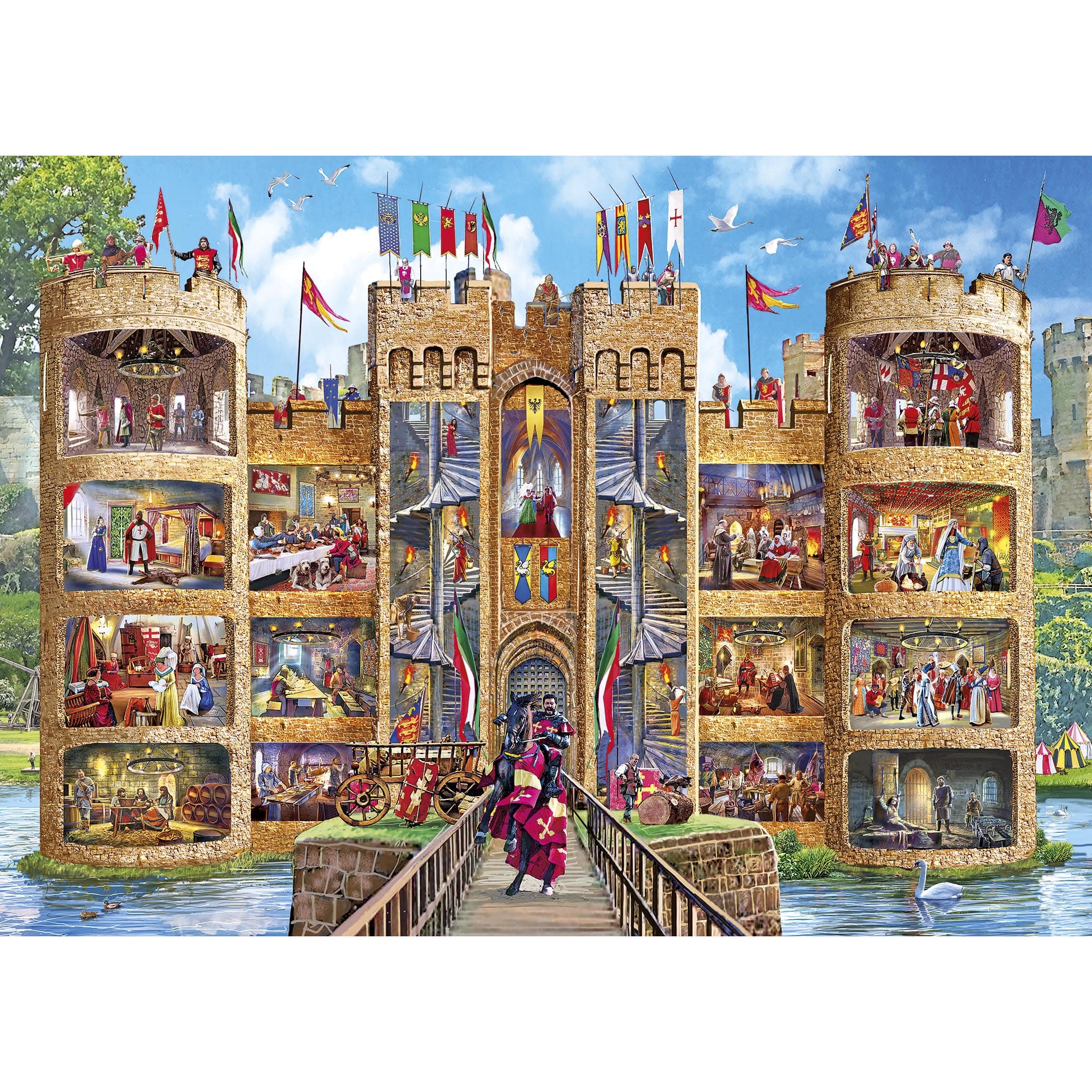 Gibsons Castle Cutaway 1000 Piece Jigsaw Puzzle from Gibsons