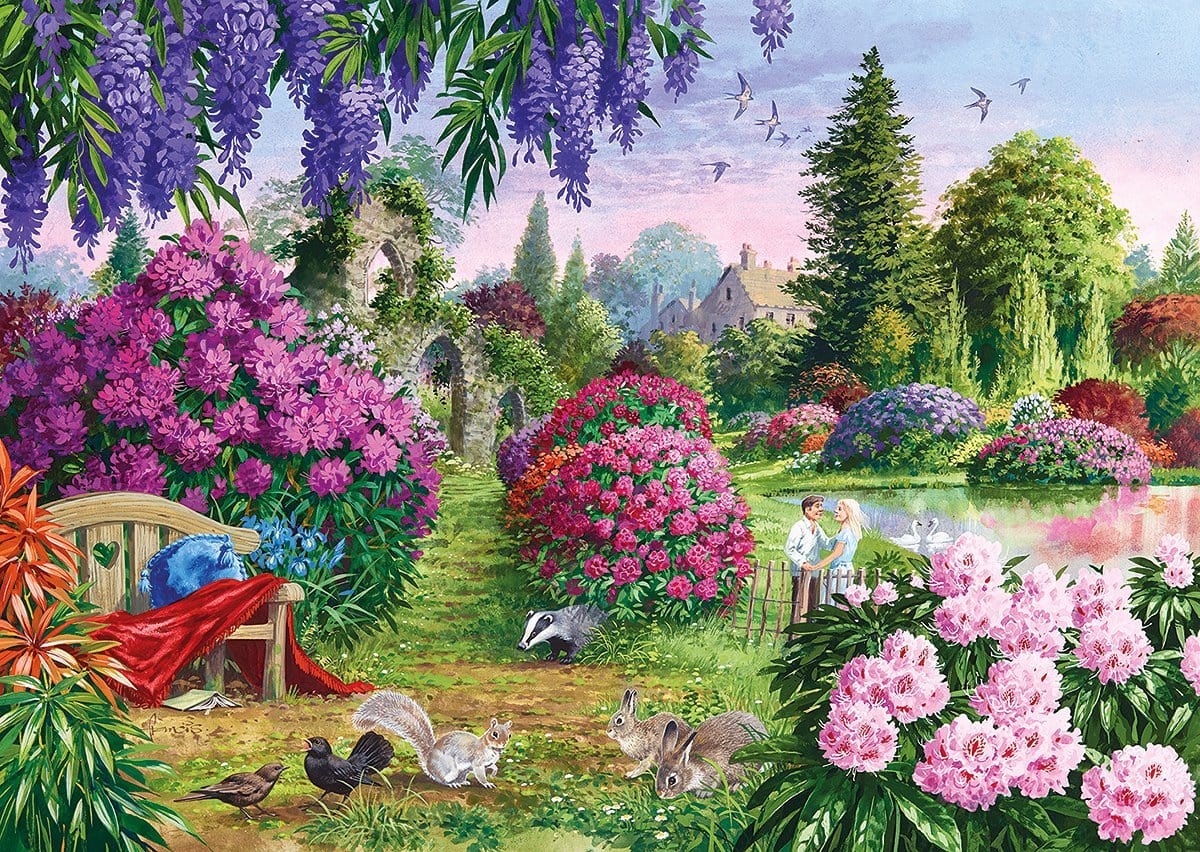 Flora and Fauna (4 in a box) 500 piece jigsaw puzzles from Gibsons