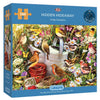 Hidden Hideaway 500 piece jigsaw puzzle for adults from Gibsons | Sustainably made using 100% Recycled Board 