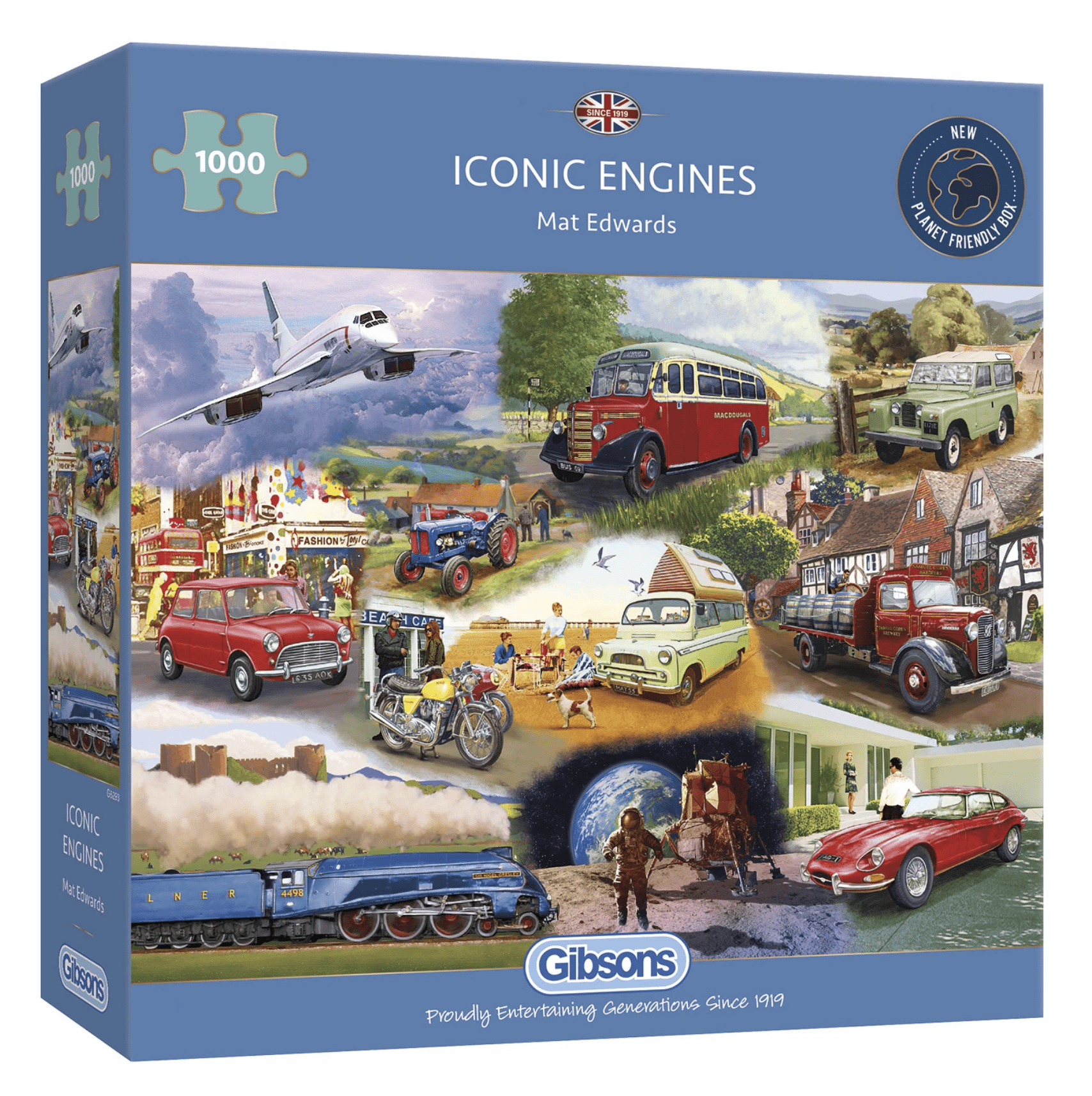 icnonic engines 1000 piece jigsaw puzzle by gibsons games