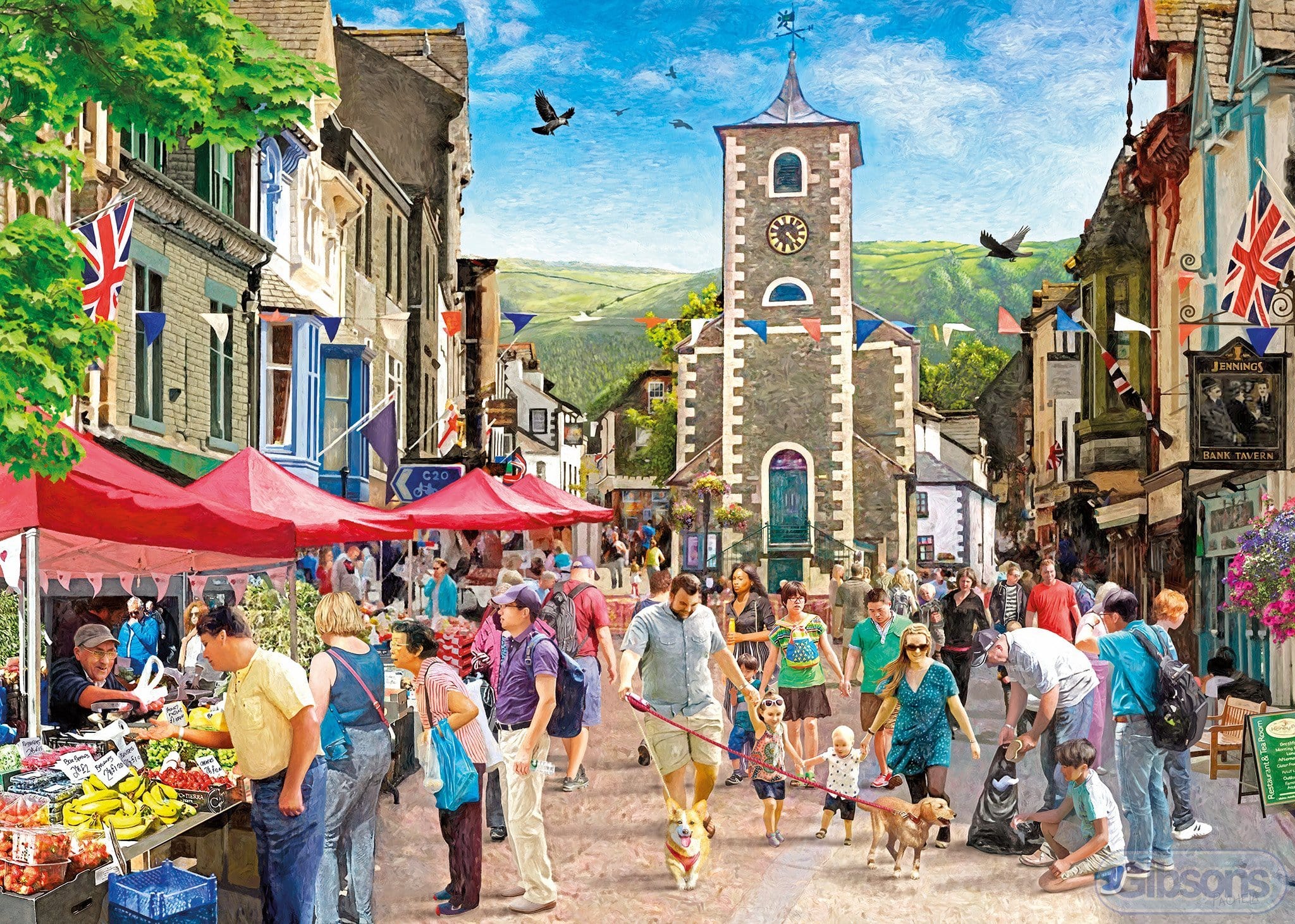 Gibsons Keswick 1000 Piece Jigsaw Puzzle for Adults, Sustainably made using 100% Recycled Board 