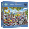 Gibsons Market Day, Norwich 1000 Piece Jigsaw Puzzle for adults