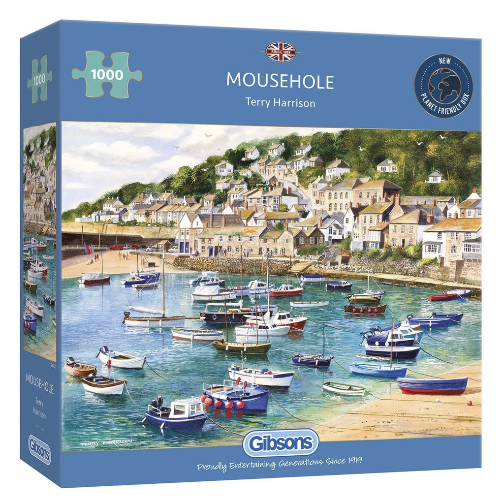 Mousehole 1000 piece jigsaw puzzle for adults from Gibsons