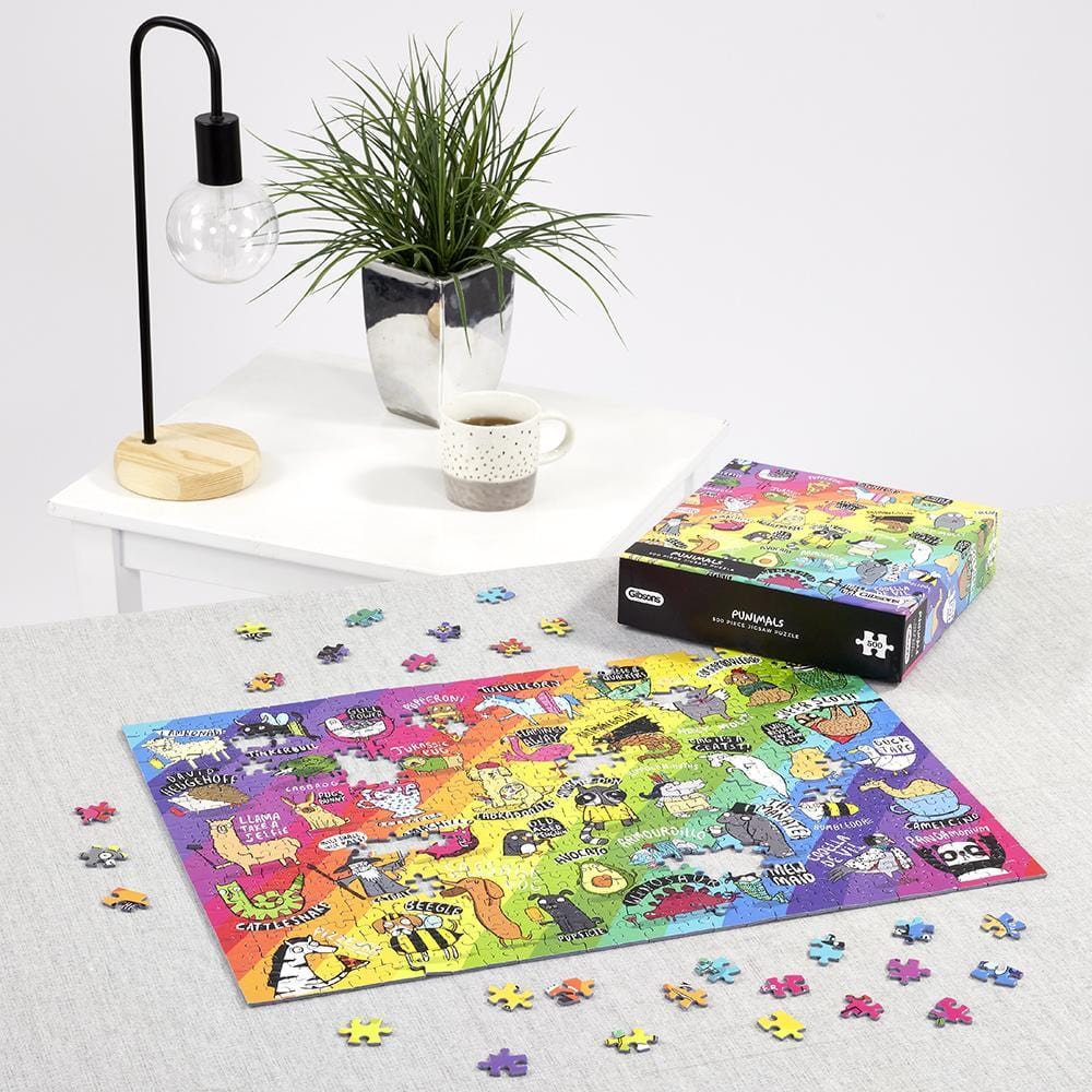 Punimals 500 piece jigsaw puzzle for adults from Gibsons 