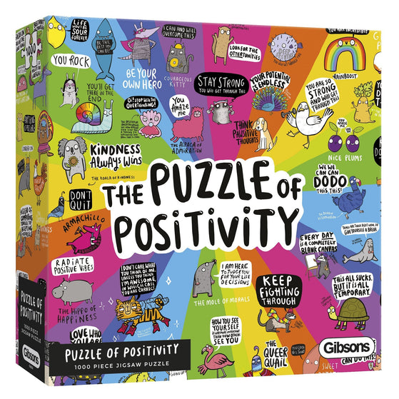 Puzzle of Positivity | 1000 Piece Jigsaw Puzzle – Gibsons