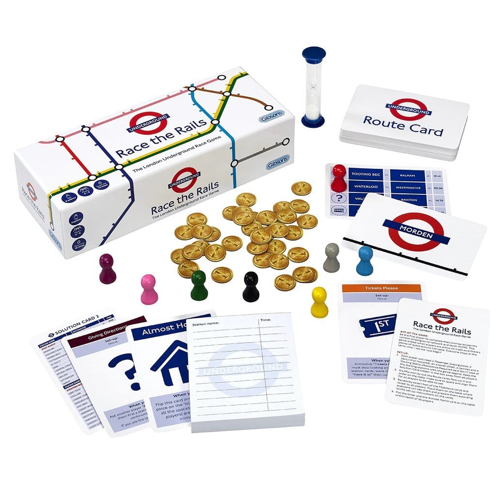 Race the Rails London Underground TfL Family Game from Gibsons