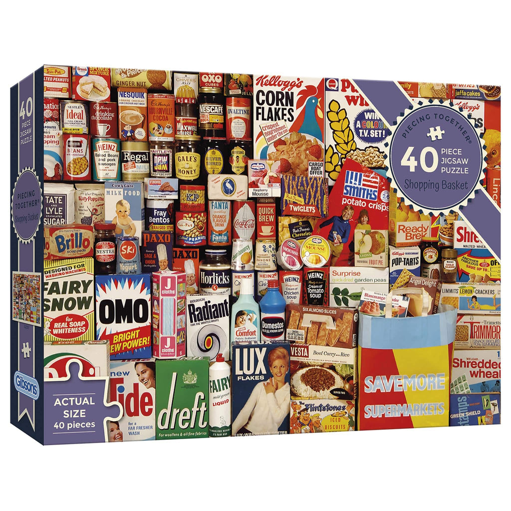 Piecing Together - Shopping Basket Extra Large Piece Jigsaw Puzzle