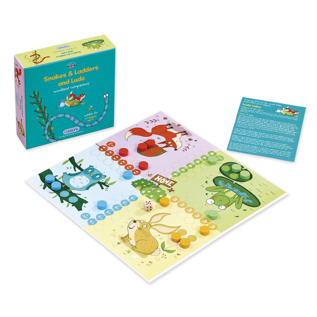 Woodland Companions Snakes and Ladders and Ludo Children's Board Game