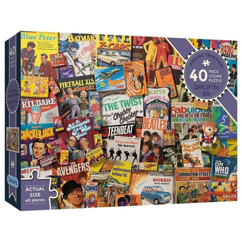 Gibsons Spirit of the 60's 40 Piece XL Jigsaw