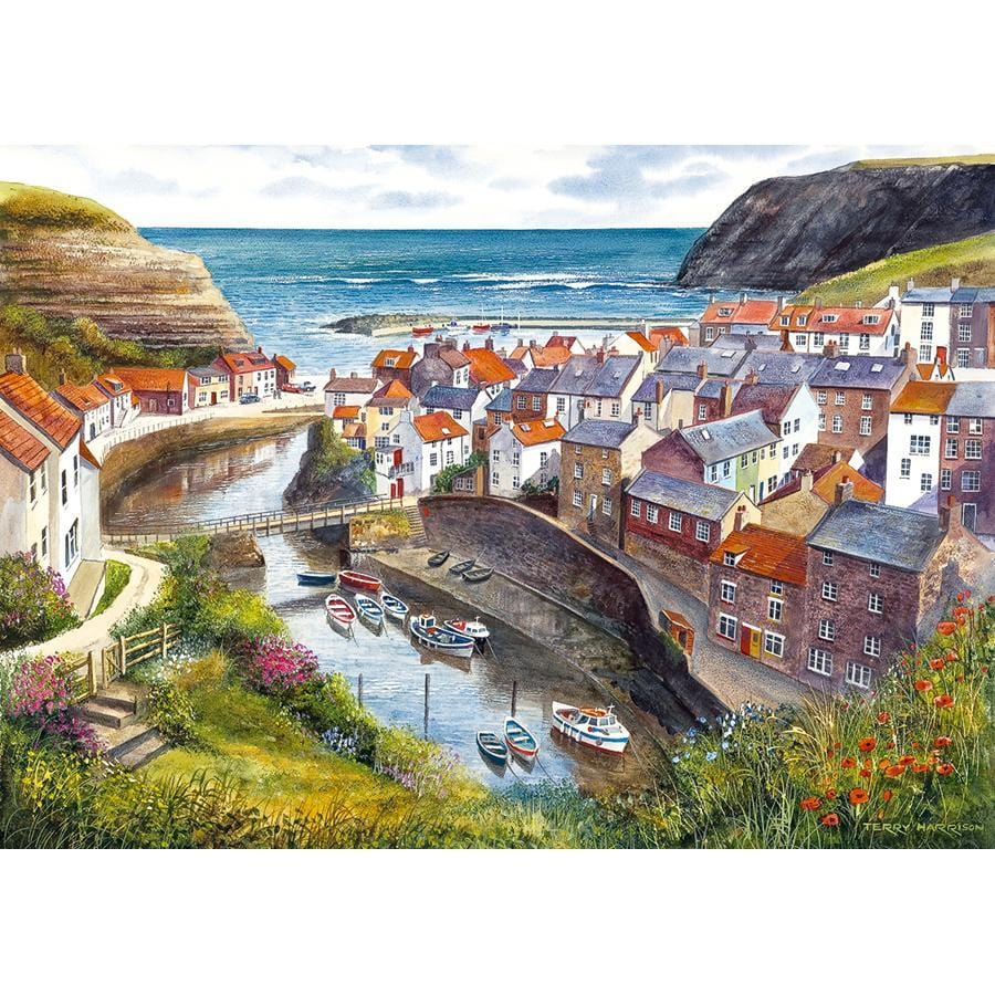 Staithes 1000 piece jigsaw puzzle from Gibsons for Adults