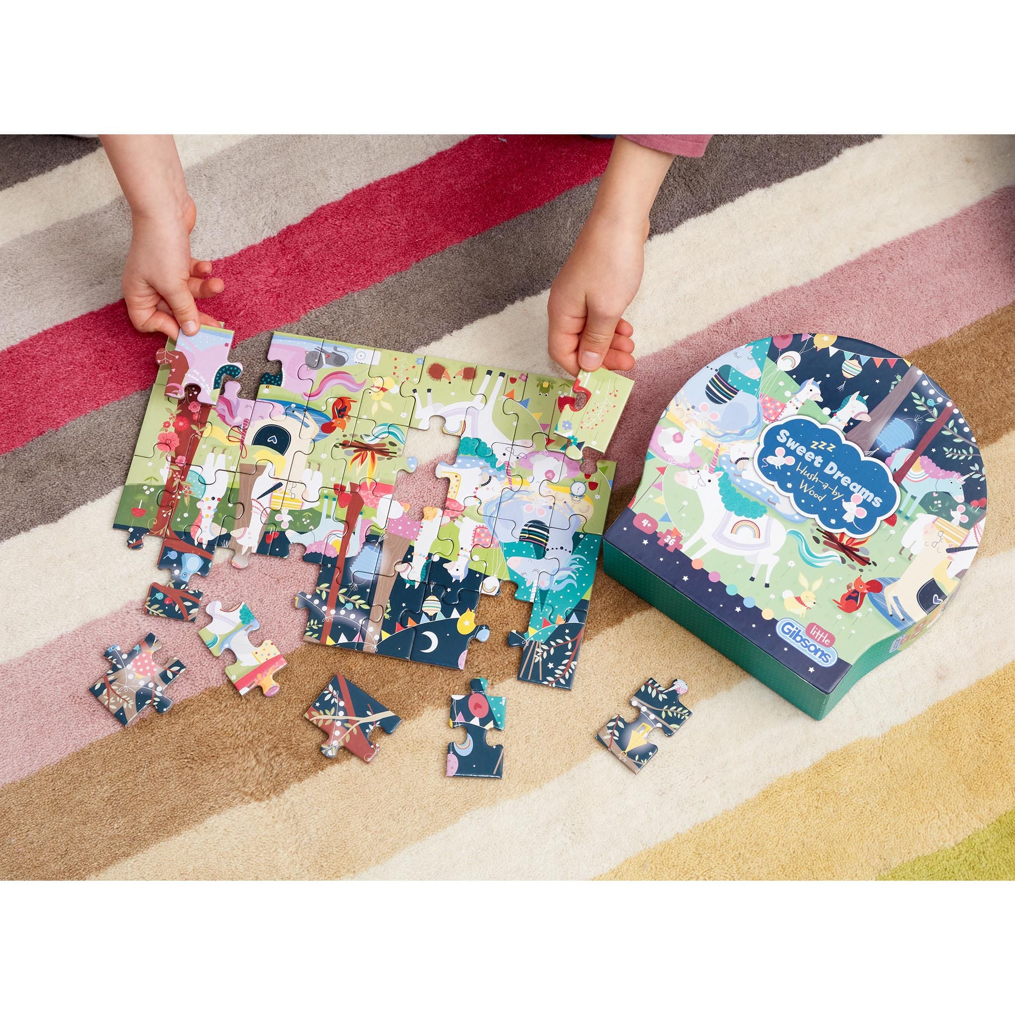 Sweet Dreams Unicorns and Llama 36 Piece Children's Jigsaw Puzzle from Gibsons