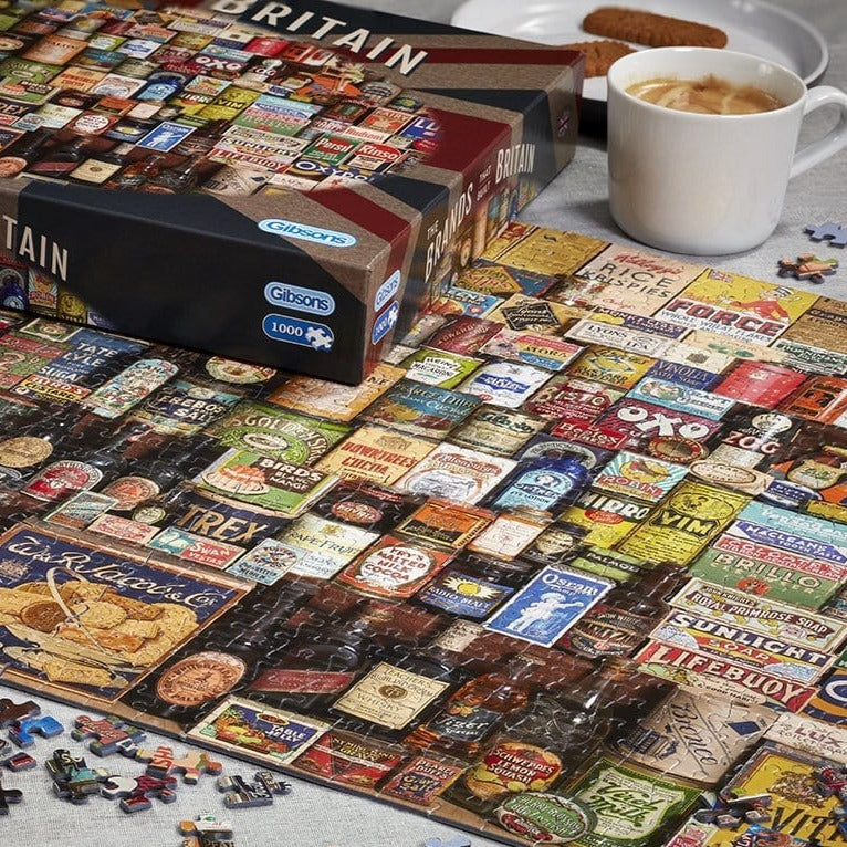 The Brands that Built Britain 1000 piece jigsaw puzzle for Adults by gibsons