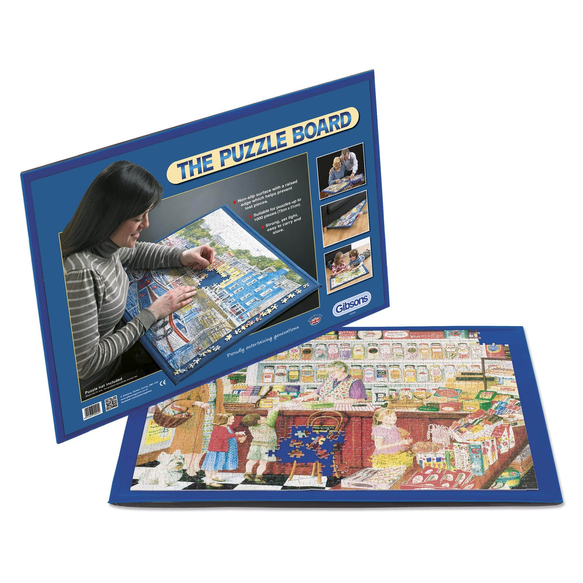Gibsons Jigsaw Puzzle Board, puzzle storage, non slip for 1000 piece puzzles
