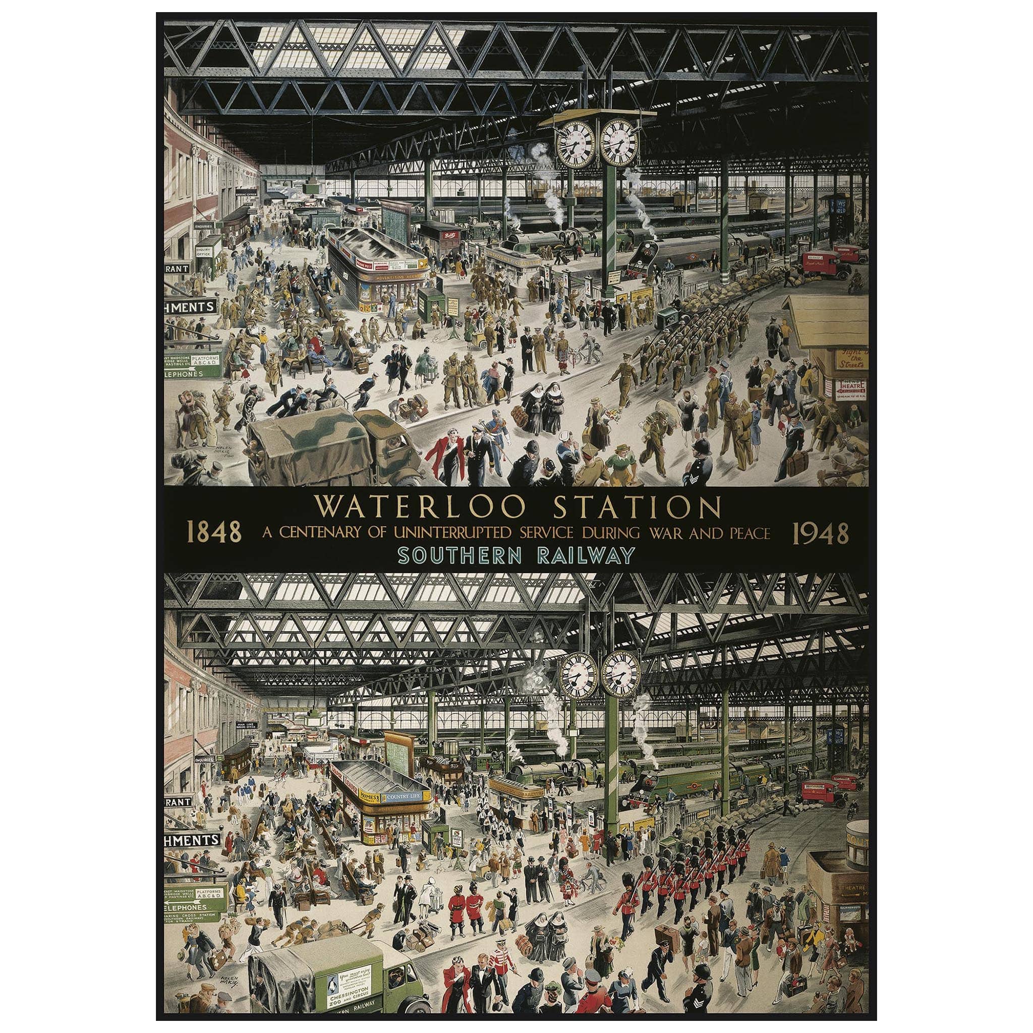 Waterloo Station 1000 Piece Jigsaw Puzzle for adults from gibsons